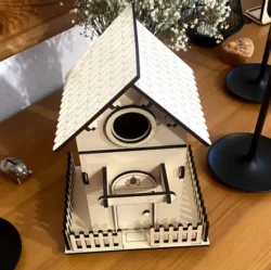 Bird house E0024806 file cdr and dxf pdf free vector download for laser cut