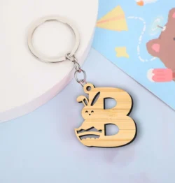 Easter Letter B Keychain L0000395 file cdr and dxf pdf free vector download for laser cut