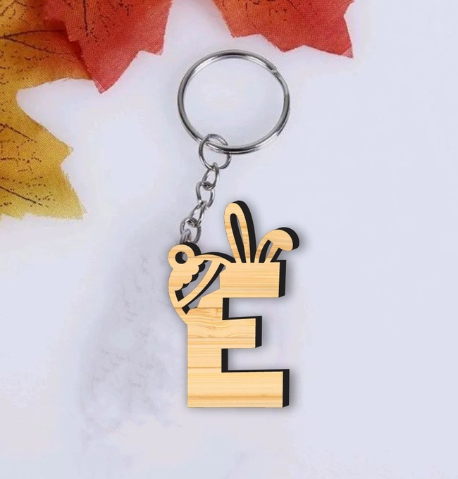 Easter Letter E Keychain L0000398 file cdr and dxf pdf free vector download for laser cut 5 Easter Letter E Keychain L0000398 file cdr and dxf pdf free vector download for laser cut