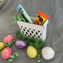 Easter basket E0024834 file cdr and dxf pdf free vector download for laser cut