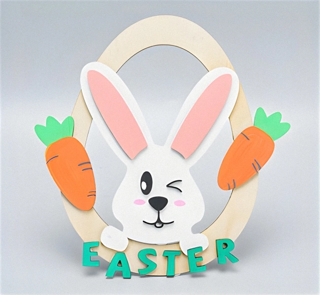 Easter bunny decoration E0024835 file cdr and dxf pdf free vector download for laser cut 5 Easter bunny decoration E0024835 file cdr and dxf pdf free vector download for laser cut