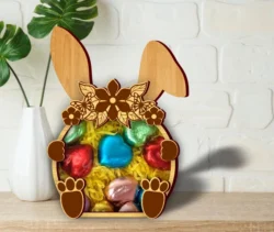 Easter candy box E0024794 file cdr and dxf pdf free vector download for laser cut