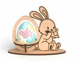 Easter egg holder E0024816 file cdr and dxf pdf free vector download for laser cut