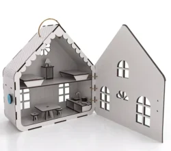 Educational playhouse E0024836 file cdr and dxf pdf free vector download for laser cut