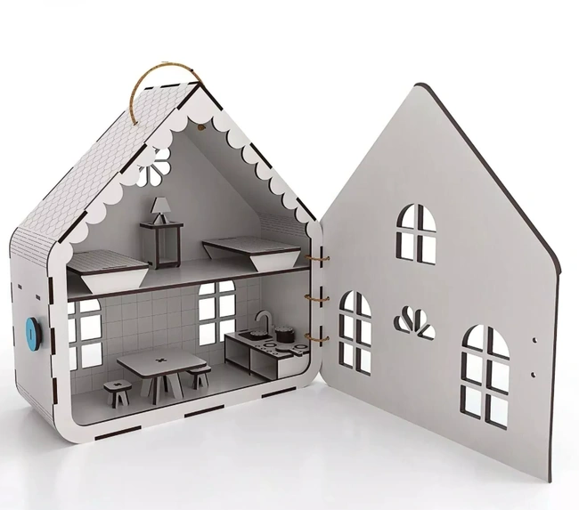 Educational playhouse E0024836 file cdr and dxf pdf free vector download for laser cut