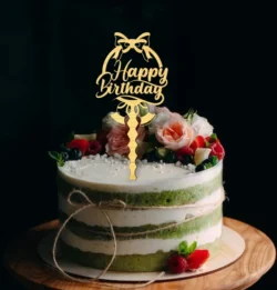 Happy Birthday Topper L0000384 file cdr and dxf pdf free vector download for laser cut