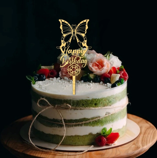 Happy Birthday Topper L0000385 file cdr and dxf pdf free vector download for laser cut