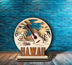 Hawaii Summer L0000278 file cdr and dxf pdf free vector download for laser cut