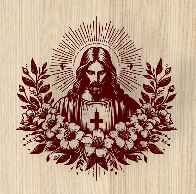 Jesus L0000369 file cdr and dxf free vector download for laser engraving machines 5 Jesus L0000369 file cdr and dxf free vector download for laser engraving machines