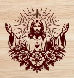 Jesus L0000373 file cdr and dxf free vector download for laser engraving machines