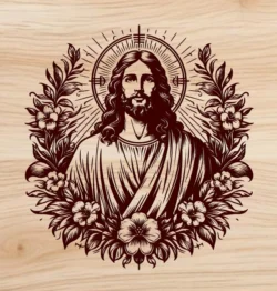 Jesus L0000374 file cdr and dxf free vector download for laser engraving machines