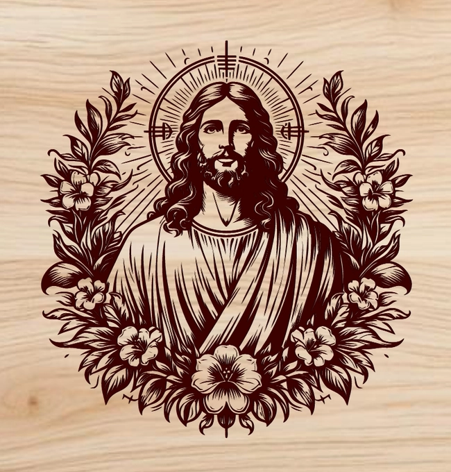 Jesus L0000374 file cdr and dxf free vector download for laser engraving machines