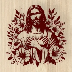 Jesus L0000375 file cdr and dxf free vector download for laser engraving machines