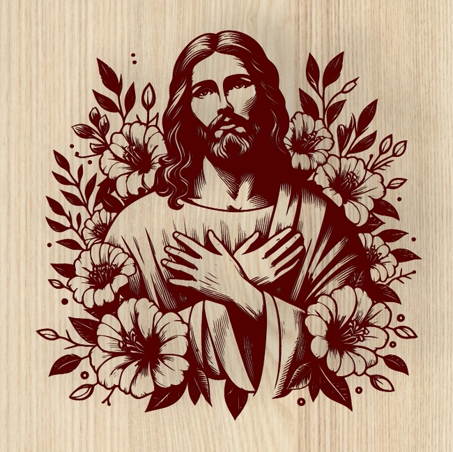Jesus L0000375 file cdr and dxf free vector download for laser engraving machines