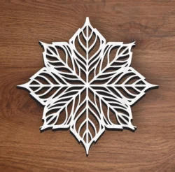 Leaf L0000247 file cdr and dxf pdf free vector download for laser cut