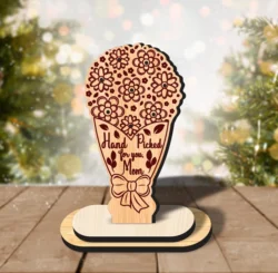 Mother’s Day Flowers Holder L0000318 file cdr and dxf pdf free vector download for laser cut