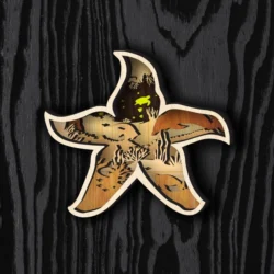 Multilayer Starfish L0000341 file cdr and dxf pdf free vector download for laser cut