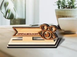 Ophthalmologist Doctors Desk Name Plate L0000352 file cdr and dxf pdf free vector download for laser cut