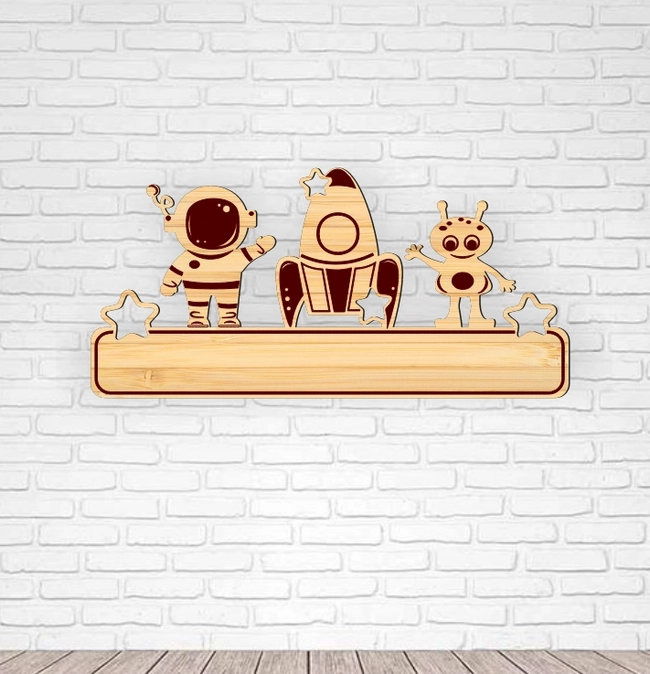 Space Children's Coat Rack L0000354 file cdr and dxf pdf free vector download for laser cut 5 Space Children's Coat Rack L0000354 file cdr and dxf pdf free vector download for laser cut