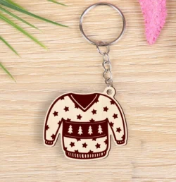 Sweater Keychain L0000289 file cdr and dxf pdf free vector download for laser cut