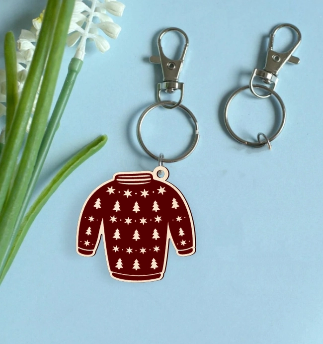 Sweater Keychain L0000302 file cdr and dxf pdf free vector download for laser cut 5 Sweater Keychain L0000302 file cdr and dxf pdf free vector download for laser cut