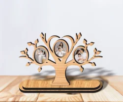 Tree Photo Frame L0000322 file cdr and dxf pdf free vector download for laser cut
