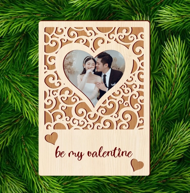Valentine Heart Frame L0000287 file cdr and dxf pdf free vector download for laser cut