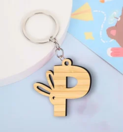 Easter Letter P Keychain L0000422 file cdr and dxf pdf free vector download for laser cut