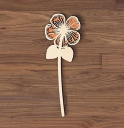 February Birth Violet L0000425 file cdr and dxf pdf free vector download for laser cut