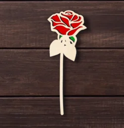 June Birth Rose L0000440 file cdr and dxf pdf free vector download for laser cut