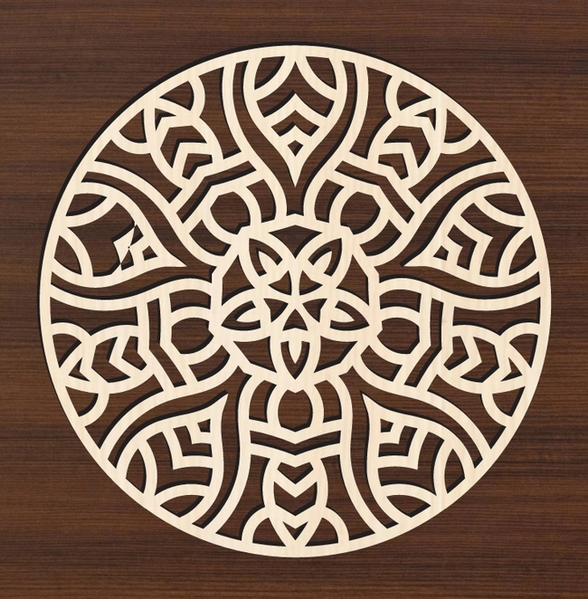 Mandala L0000427 file cdr and dxf pdf free vector download for laser cut