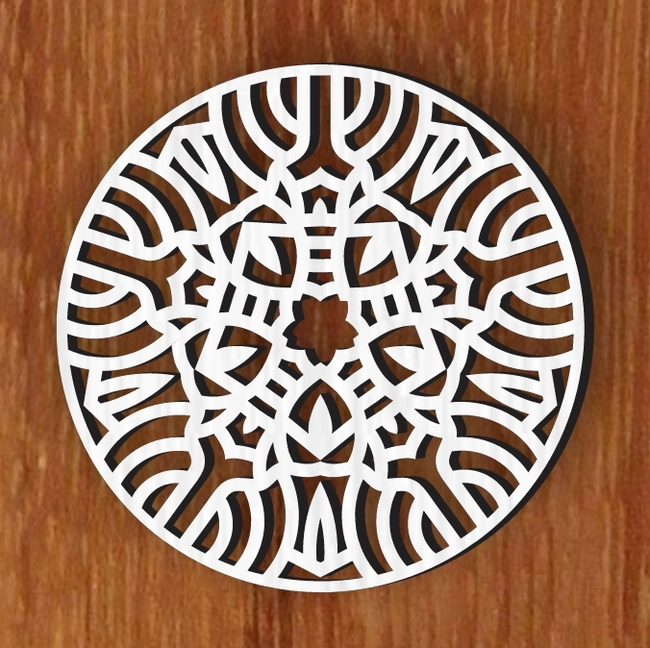 Mandala L0000449 file cdr and dxf pdf free vector download for laser cut