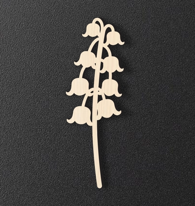 May Birth Lily Of The Valley L0000439 file cdr and dxf pdf free vector download for laser cut