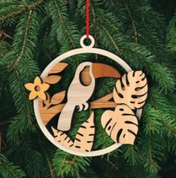 Bird Ornament L0000472 file cdr and dxf pdf free vector download for laser cut