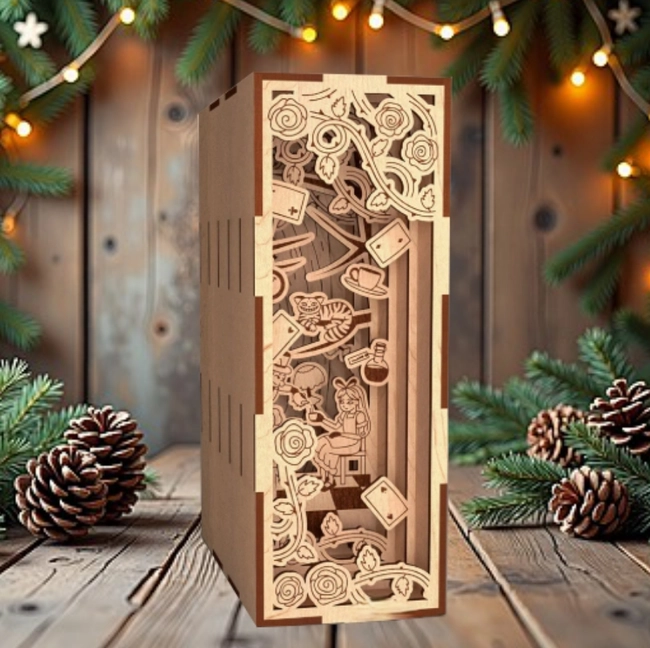 book nook l0000637 file cdr and dxf pdf free vector download for laser cut