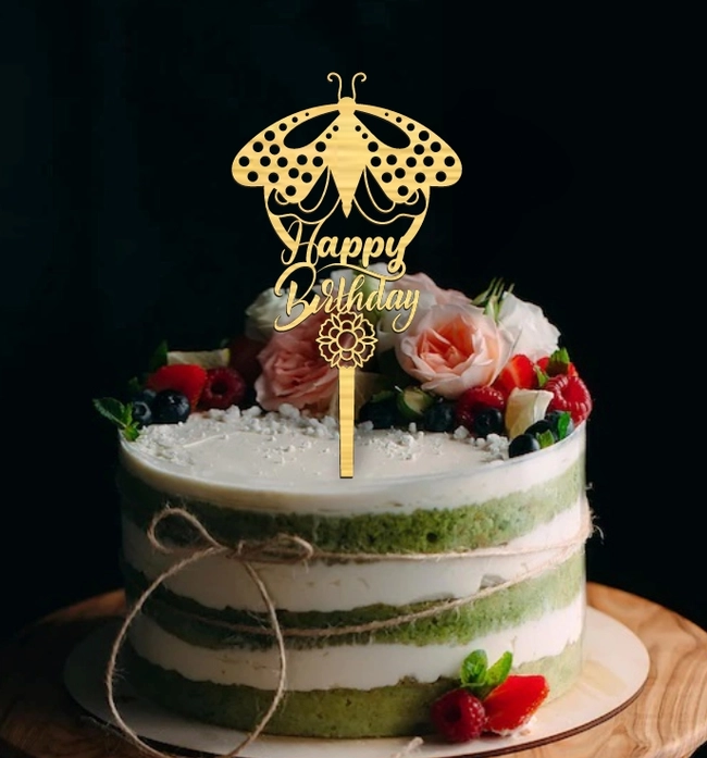 Butterfly Happy Birthday Topper L0000579 file cdr and dxf pdf free vector download for laser cut 5 butterfly happy birthday topper l0000579 file cdr and dxf pdf free vector download for laser cut