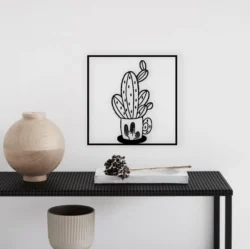 Cactus Wall Decor L0000463 file cdr and dxf free vector download for laser cut plasma