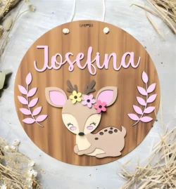 Deer door sign E0024862 file cdr and dxf pdf free vector download for laser cut