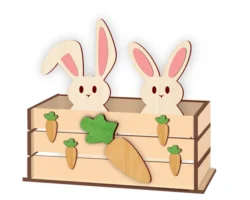 Easter basket E0024867 file cdr and dxf pdf free vector download for laser cut