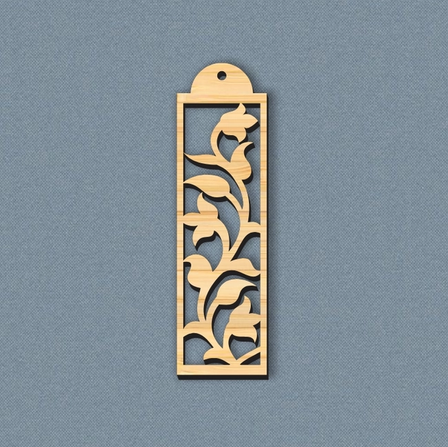 flower bookmark l0000703 file cdr and dxf pdf free vector download for laser cut