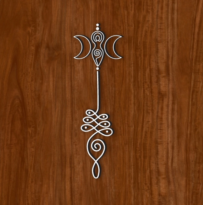 goddess unalome l0000708 file cdr and dxf pdf free vector download for laser cut