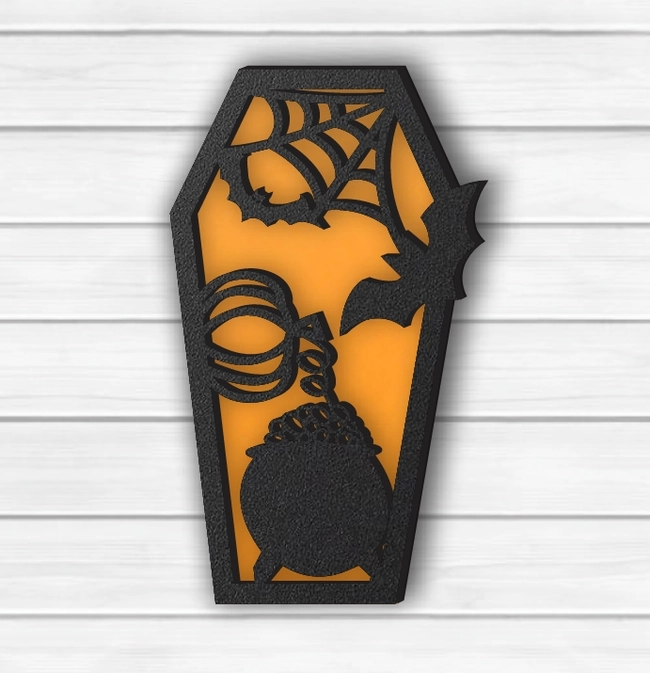 halloween coffin l0000506 file cdr and dxf pdf free vector download for laser cut