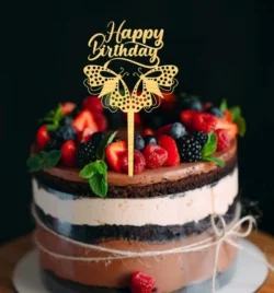 Happy Birthday Topper L0000581 file cdr and dxf pdf free vector download for laser cut