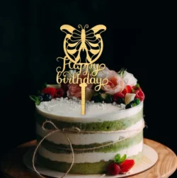 Happy Birthday Topper L0000590 file cdr and dxf pdf free vector download for laser cut