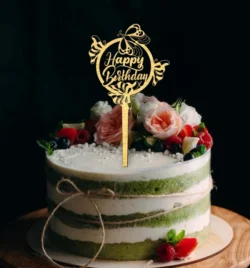 Happy Birthday Topper L0000593 file cdr and dxf pdf free vector download for laser cut