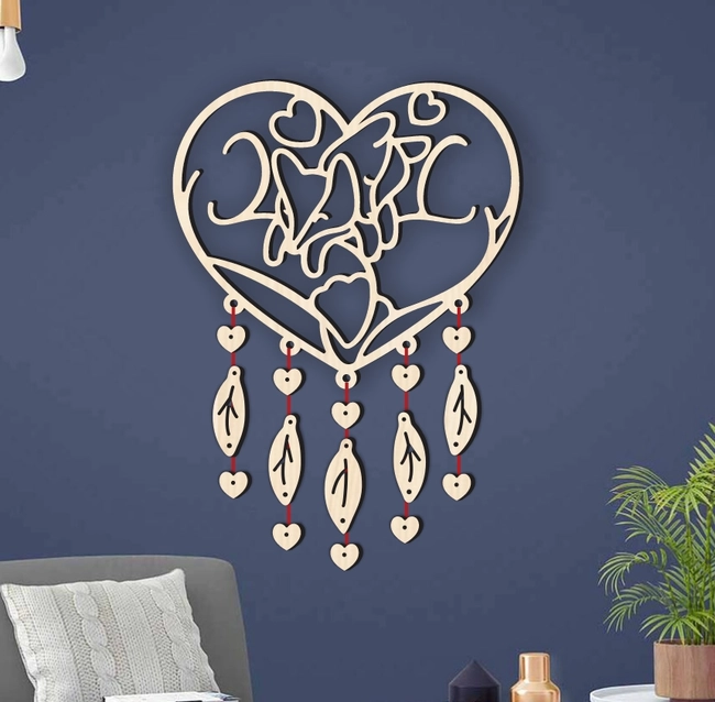 Heart Dream Catcher L0000558 file cdr and dxf pdf free vector download for laser cut 5 heart dream catcher l0000558 file cdr and dxf pdf free vector download for laser cut
