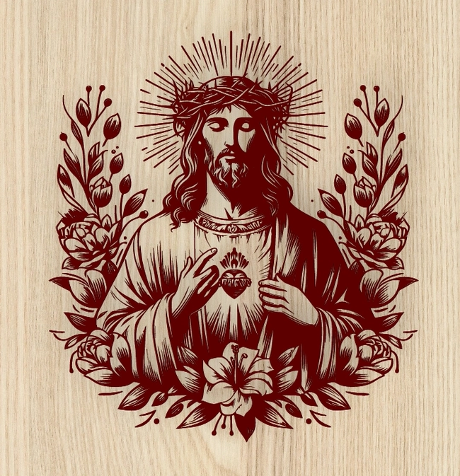 jesus l0000674 file cdr and dxf free vector download for laser engraving machines