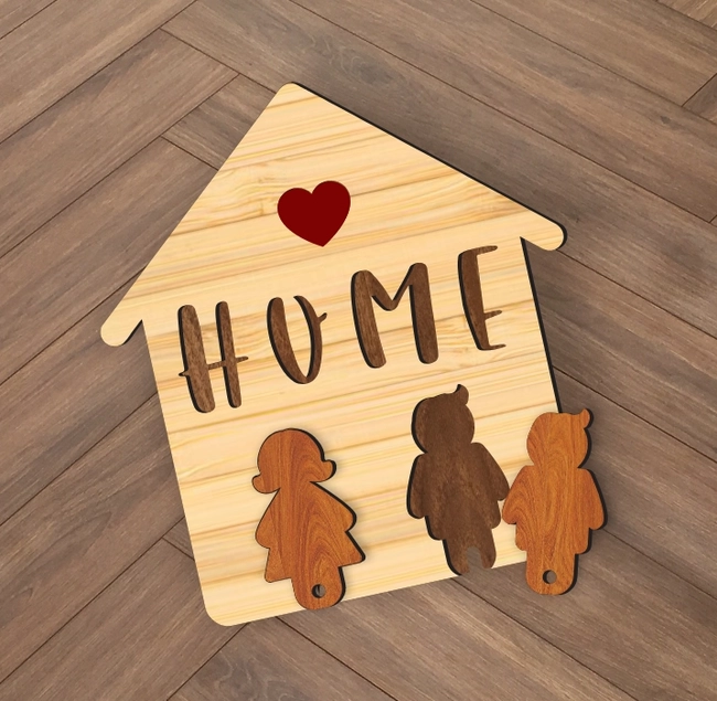 Key Holder L0000525 file cdr and dxf pdf free vector download for laser ...