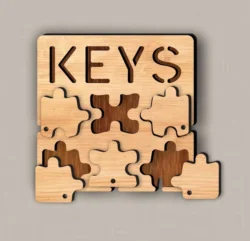 Key Holder L0000527 file cdr and dxf pdf free vector download for laser cut