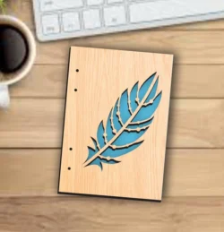 Leaf Notebook Cover L0000536 file cdr and dxf pdf free vector download for laser cut